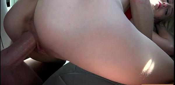  Big natural tits Mila Evans fucked hard in the car for free
